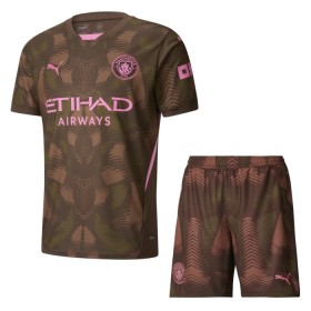 Camiseta de fútbol Manchester City Portero Niño 1ª equipación 2024-25